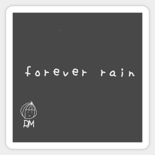 Forever Rain - RM BTS' Lyrics White Version Sticker